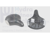 Reebok Indoor Cycle Saddle Seat W/Round Stud Clamp Style L 318mm x W 335mm 93079 - hydrafitnessparts