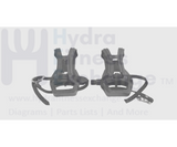 Reebok Precor Schwin Stationary Bike Left & Right Foot Pedal Pair W/O Spindle - hydrafitnessparts