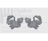 Rehabilitation Bike Left & Right Foot Pedal Pair Fits Any 9/16" Crank - hydrafitnessparts
