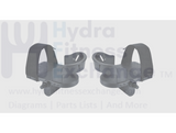 Rehabilitation Bike Left & Right Foot Pedal Pair Fits Any 9/16" Crank - hydrafitnessparts