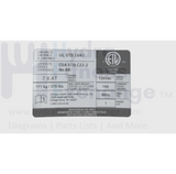 Horizon Fitness Treadmill ETL English Special Label 1000440022