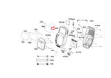Horizon Fitness EP29 EX59-3 EX59-04 Elliptical Display Console Back Cover 1000419629
