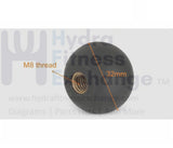 Round Black Pull Knob Replacement for Bike Gym Pop Pin | Commercial & Home Gym - hydrafitnessparts