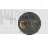 Round Black Pull Knob Replacement for Bike Gym Pop Pin | Commercial & Home Gym - hydrafitnessparts