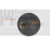 Round Black Pull Knob Replacement for Bike Gym Pop Pin | Commercial & Home Gym - hydrafitnessparts