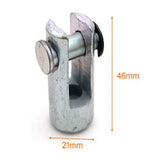 Strength System Cable Connector w Clevis Pin Clip 21x46mm 10mm ID Gym Cable