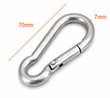 Steel Rope Snap Link Clip (Caribener) For Cable Gym Attachment Φ7 x 70mm Strength System
