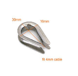 Cable Wrap Loop Thimble For 4mm Cable Strength System