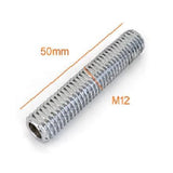 Hollow Through Hole Threaded Cable Stud Size M12 x 50mm Strength System