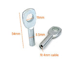 Stake Marine Eye Cable End For 4mm Gym Cable 54mm L  - Φ11mm Od x Φ8.5mm Id