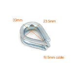 Cable Wrap Loop Thimble For 5mm Cable Strength System