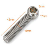 Steel Eyelet Link For Cable Stoper Threaded Anchor Assembly M10 Strength System
