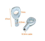 Stake Marine Eye Cable End For 6mm Gym Cable Size 47mm x Φ11od(Hole) - φ8.5 Id