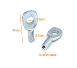 Stake Marine Eye Cable End For 4mm Gym Cable 47mm - Φ11mm Od x Φ8.5mm Id
