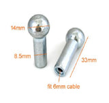Shank Ball Stop For 6mm Gym Cable Size 33 x Φ14od - Φ8.5id Strength System