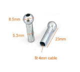 Shank Ball stop for 4mm Gym Cable Size 23 x Φ8.5od - Φ5.3id Strength System