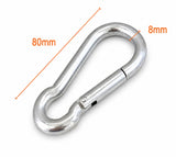 Steel Rope Snap Link Clip (Caribener) For Cable Gym Attachment Φ8 x 80 Strength System