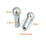 Shank Ball stop for 5mm Gym Cable Size 33 x Φ14od - Φ8.5id Strength System