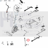 Schwinn Elliptical Lower Left Bar Sub Assembly 1000511120 - hydrafitnessparts