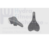 Schwinn Indoor Cycle Saddle Seat L 260mm (10.23") x W 150mm (5.9") 003 - 5821 - hydrafitnessparts