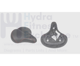 Schwinn Indoor Cycles Saddle Seat W/Round Stud Clamp Style L 275mm x W 275mm - hydrafitnessparts