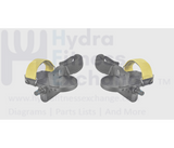 Scifit Stationary Bike Left & Right Foot Pedal Boot Pair P3245 & AK66 - 00093 - 0001 - hydrafitnessparts