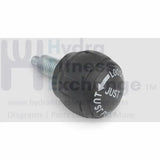 Seat pop pin knob Size 1" (50mm) Thread of pin M16 (5/8") Fine Thread Pin Diameter: 5/16" (8mm) - hydrafitnessparts