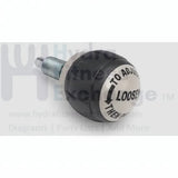 Seat pop pin knob Size 1" (50mm) Thread of pin M16 (5/8") Fine Thread Pin Diameter: 5/16" (8mm) - hydrafitnessparts