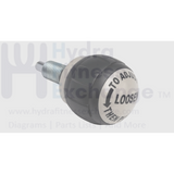 Seat pop pin knob size 1" (50mm) Thread of pin M16 (5/8") Fine Thread Pin diameter: 5/16" (8mm) | Thread Length 1.06" (27mm) | Gray - hydrafitnessparts
