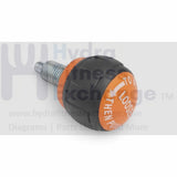 Seat Pop Pin Knob Size 1" Thread Pin M16 - Dia 5/16" - Thread Length 0.79" Orange - hydrafitnessparts