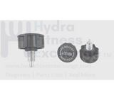 Seat Pop Pin Size Knob 2.1"(54mm) - Thread Pin M16(5 - 8") - Length Thread 1.06"(27mm) - Dia 5 - 16"(8mm) Stationary Bike - hydrafitnessparts
