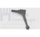 Seat Post Pin Size Of Black Knob 2 - 3 - 8" - Thread Of Pin M10 - Pin Length 1" - hydrafitnessparts