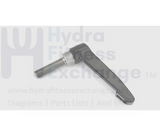 Seat Post Pin Size of Black Knob 4.33" (110mm) - Thread Pin M12 - Pin Length 1 - 3 - 4" (45mm) Stationary Bike - hydrafitnessparts