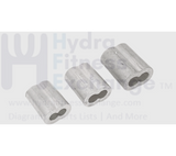 Sleeve Oval Crimp for 4mm Cable Size 15.7 x 3.9 Strength System - hydrafitnessparts