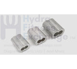 Sleeve Oval Crimp for 4mm Cable Size 15.7 x 3.9 Strength System - hydrafitnessparts