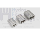 Sleeve Oval Crimp for 6mm Cable Size 25.4 x 5.6 Strength System - hydrafitnessparts