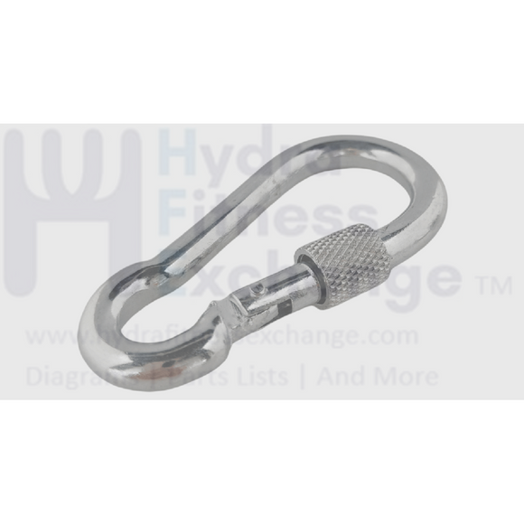 Attachable Lock Link Twist UnLock - Locking Snap Link Clip (Caribener) For Cable Gym Attach ...