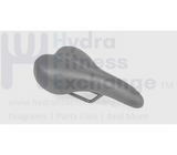 Star Trac Indoor Cycles Saddle Seat L 265mm (10.43") x W 150mm (5.9") 800 - 3757 - hydrafitnessparts