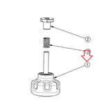 Star Trac Stationary Bike Adjustment Knob W/brass Insert 740 - 8263 & 740 - 8263 - hydrafitnessparts