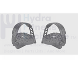 Star Trac Stationary Bike Left & Right Foot Pedal Pair W/Straps 1 - 2" 718 - 0030 - hydrafitnessparts