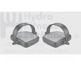 Star Trac Stationary Bike Left & Right Foot Pedal Pair W/Straps 718 - 5085 - 01 - hydrafitnessparts