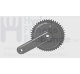 Star Trac Stationary Bike Right Crank Sprocket 740 - 7586 - hydrafitnessparts