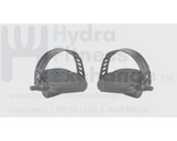 Steel Ball Bearing PP Body W/Pvc Straps Pedal 119 x 128mm | Straps 300 x 48mm - hydrafitnessparts