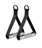 Stirrup Handle Strap handle(Aluminum Grip Chrome) Pair Size 40 x 135 x 230MM - hydrafitnessparts