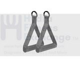 Strap Handle (Plastic) Size 40 x 144 x 230 Home Gym - hydrafitnessparts