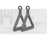 Strap Handle (Plastic) Size 40 x 144 x 230 Home Gym - hydrafitnessparts