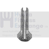 Strength System Threaded Cable Connector M12 60mm Gym Cable Replacement Part - hydrafitnessparts
