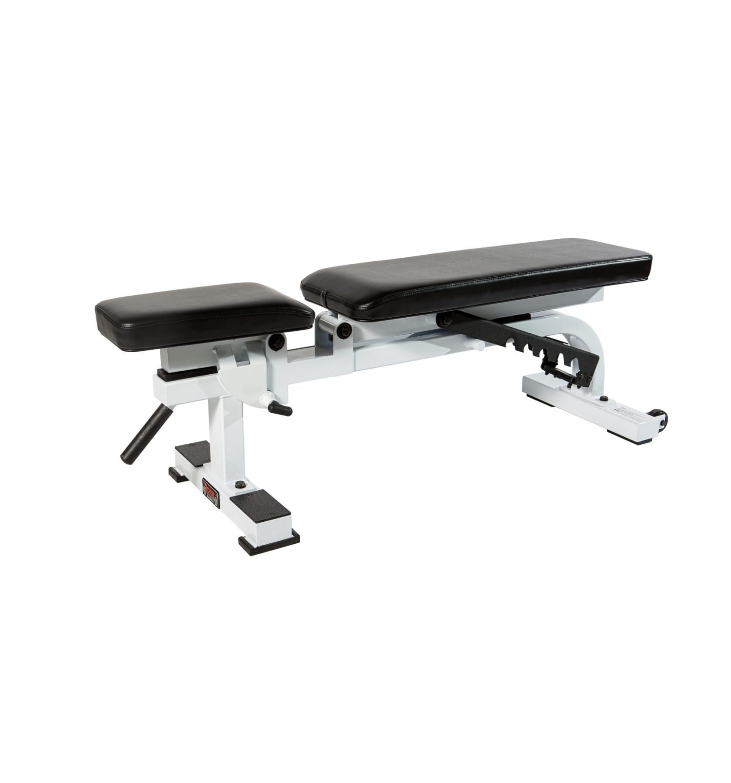 Portable Incline Bench STS Flat to Incline Adjustable Weight Bench White, Commercial Strength ...