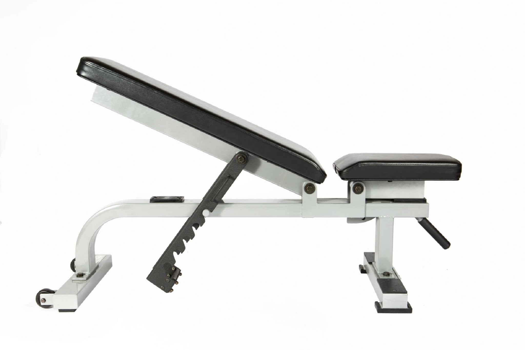 Portable Incline Bench STS Flat to Incline Adjustable Weight Bench White, Commercial Strength ...