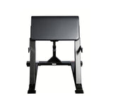 STS Strength Training Series Preacher Curl Machine Black with Adjustable Seat Pad, Heavy Foam Arm Support and Chrome Bar Holders, Plate Loaded Bicep Curl Bench for Home Gym Training - hydrafitnessparts